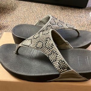 Gray Fitflop sandals, size 6